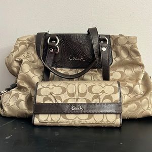 Coach Brown Logo Purse